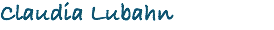 Claudia Lubahn
